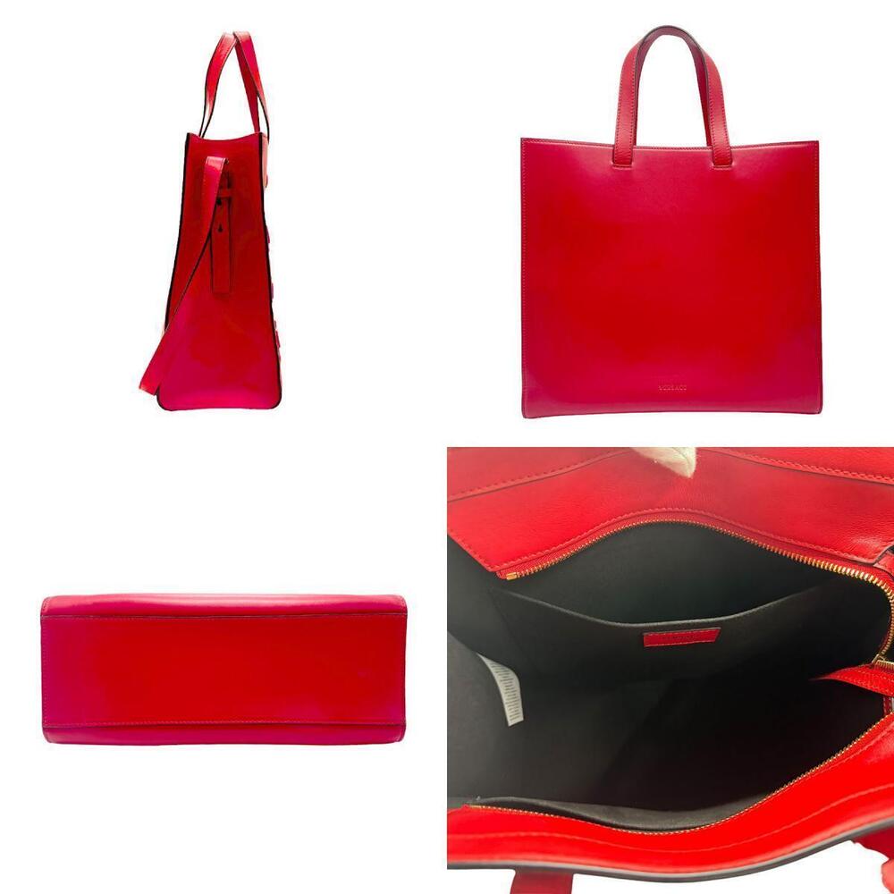 Gianni Versace 2way Shoulder Bag leather red